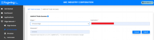 Fogwing IoTHub Access Page