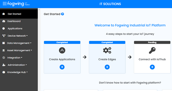 Fogwing Get Started Page