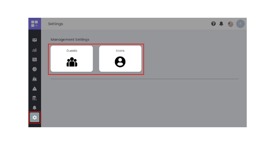 Management settings