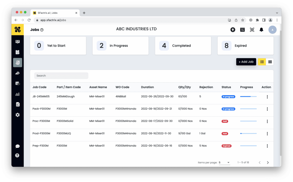 Machine Job Order Planning and Scheduling