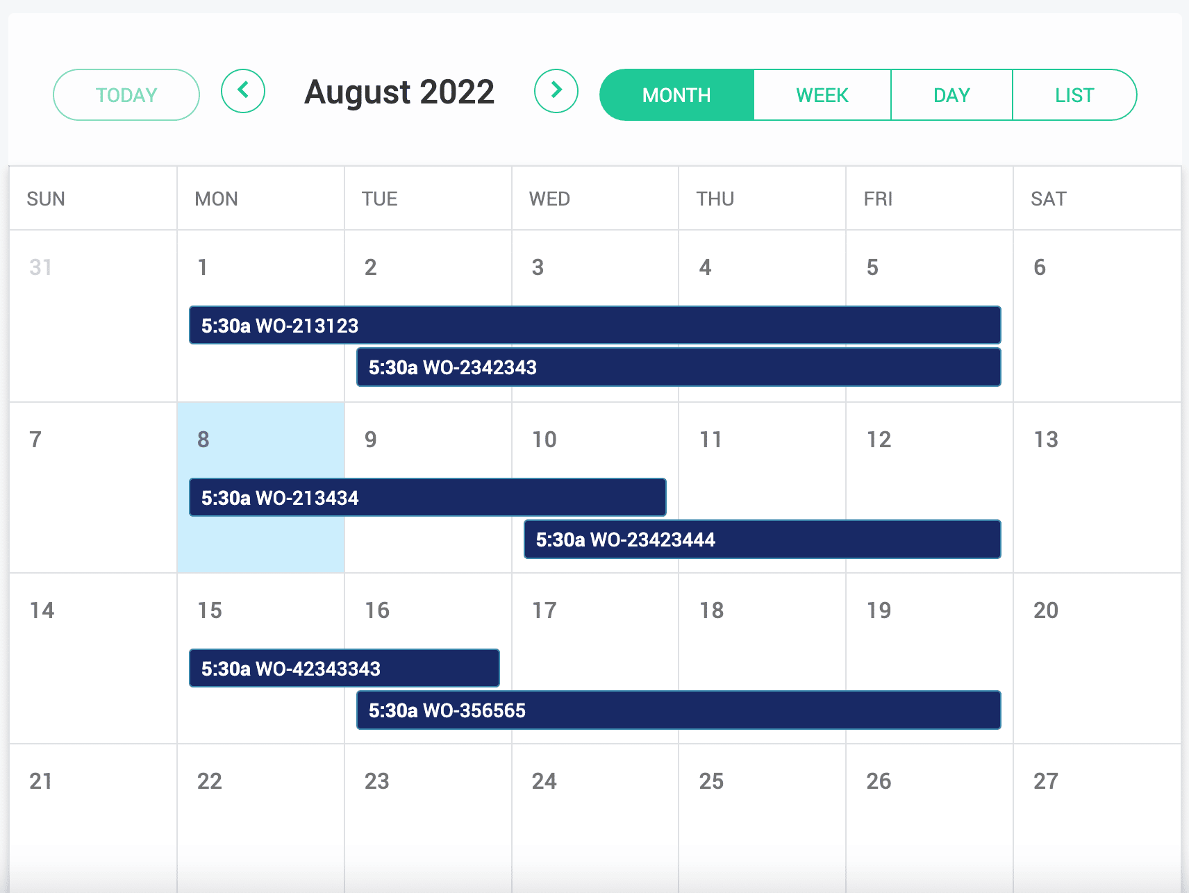 SFactrix Production Scheduling