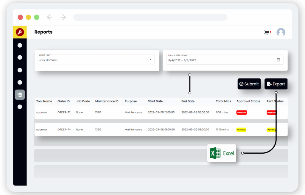 Tools Management Report Generation