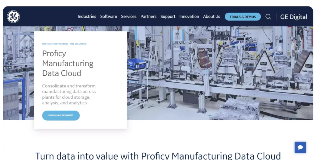 GE Proficy Manufacturing Data Cloud