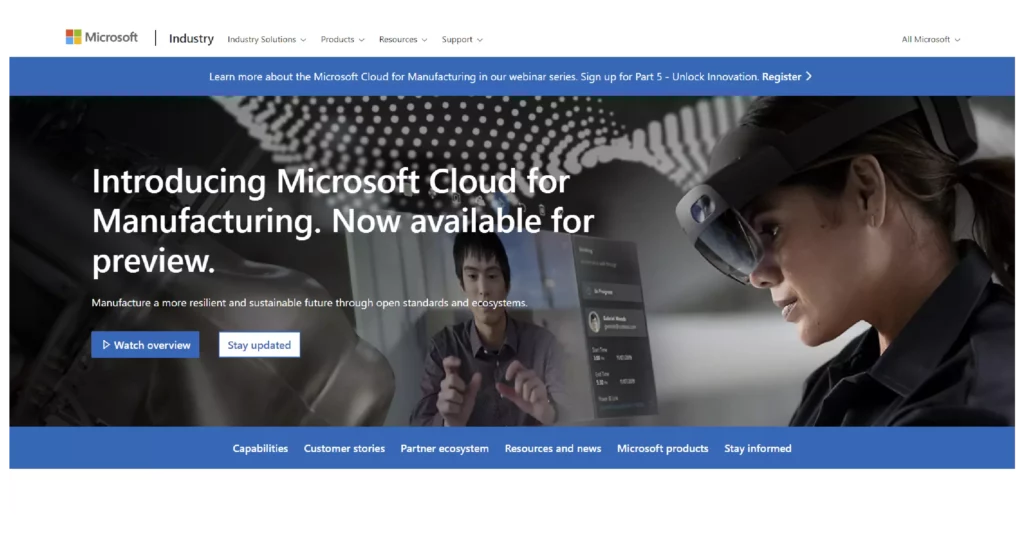 Microsoft Cloud for Manufacturing