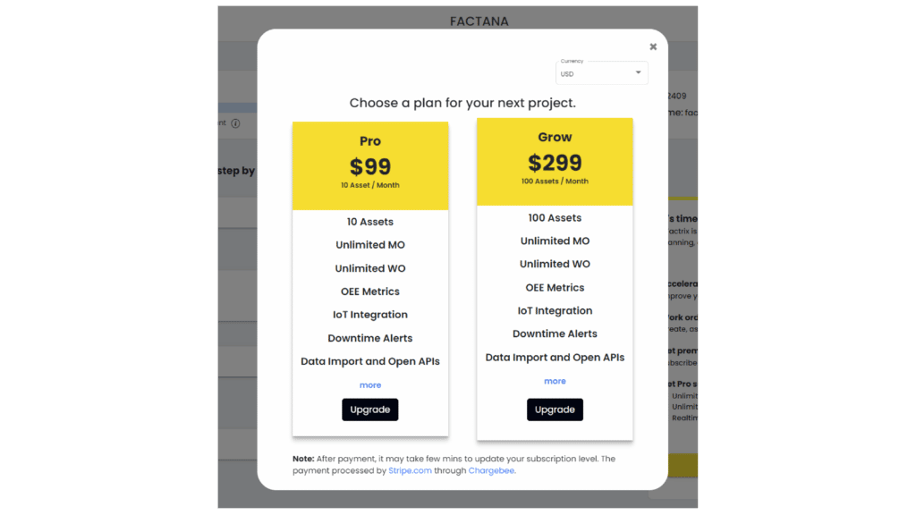 SFactrix Subscription Options