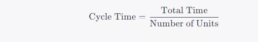 cycle time formula