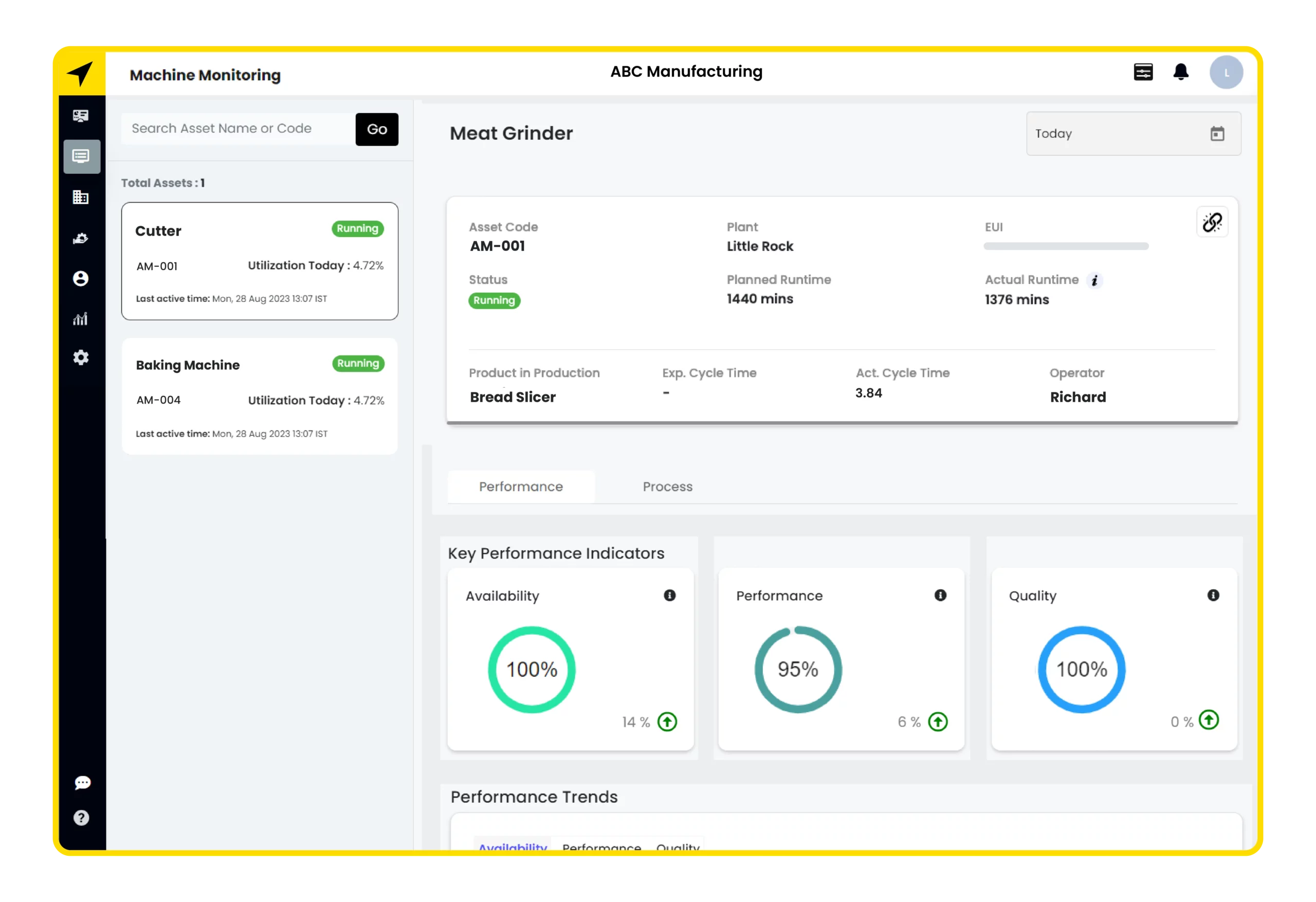 Fogwing Matrix: Enterprise-grade production monitoring. Connect machines seamlessly. Gain insights into KPIs, downtime, rejection trends, and OEE metrics.