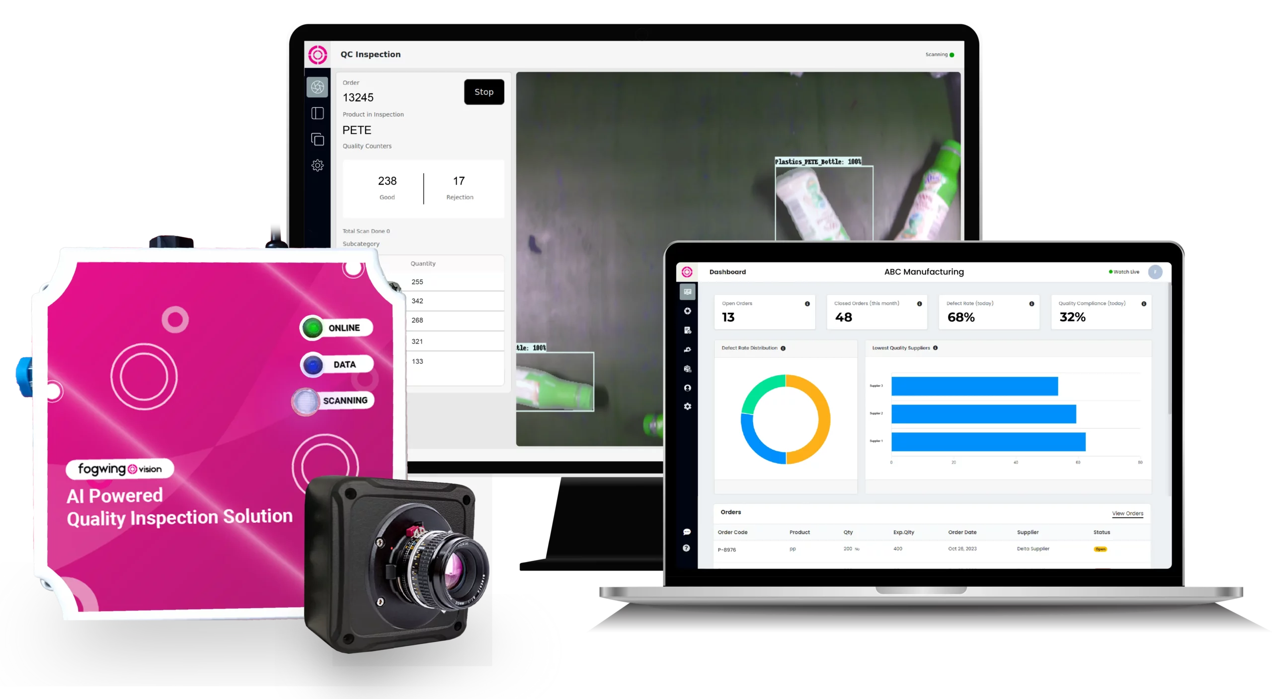 Fogwing Vision: Machine learning-driven quality inspection. Elevate accuracy and visibility in QC processes for smart manufacturing.