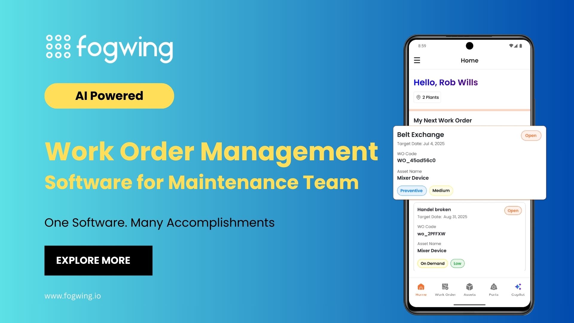 Best Work Order Management Software | Fogwing